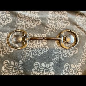 Western Snaffle Bit with Decorative Concho